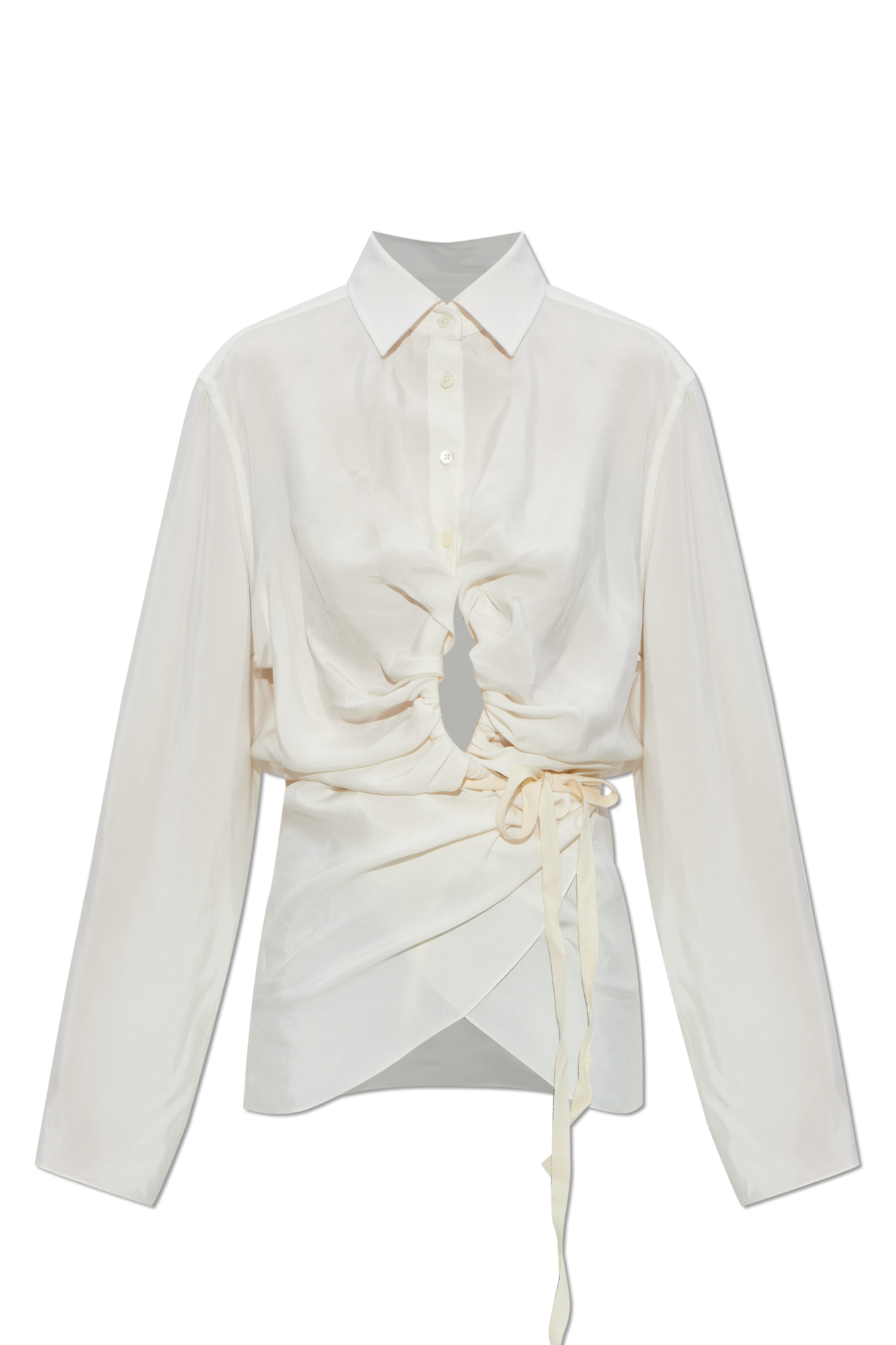 Maison Margiela Shirt with draped front | Women's | Vitkac